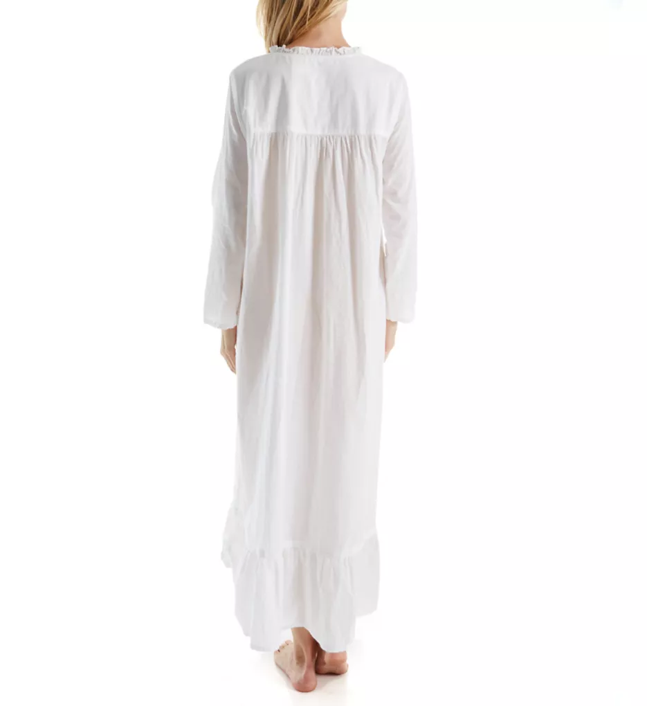 LA CERA Womens Cotton Nightgown Summer Nightgowns for Women 100% Cotton  Chemise - White - Medium