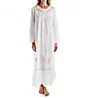 La Cera 100% Cotton Woven Long Sleeve Long Gown 1181A - Image 1