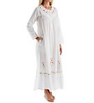 100% Cotton Woven Long Sleeve Long Gown