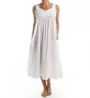 La Cera 100% Cotton Woven Embroidered Pinafore Gown 1205G - Image 1