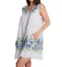 La Cera 100% Cotton Woven Sleeveless Chemise 1209C - Image 1