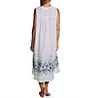 La Cera 100% Cotton Woven Sleeveless Border Print Gown 1209G - Image 2