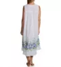 La Cera 100% Cotton Woven Sleeveless Border Print Gown 1209G - Image 2