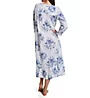 La Cera 100% Cotton Woven Printed Floral Button Front Robe 1211R - Image 2