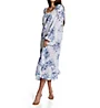 La Cera 100% Cotton Woven Printed Floral Button Front Robe 1211R - Image 1