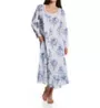 La Cera 100% Cotton Woven Printed Floral Button Front Robe 1211R