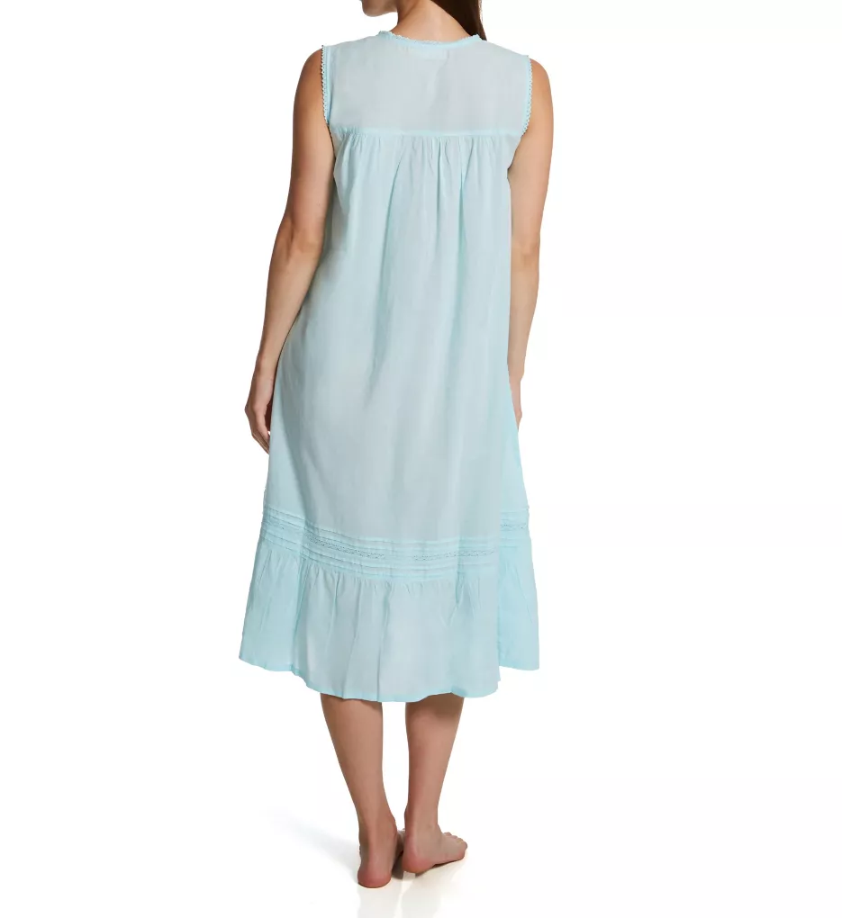 La Cera 100% Cotton Woven Crochet Sleeveless Gown 1250G - Image 2