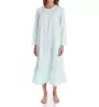 La Cera 100% Cotton Woven Crochet Long Sleeve Robe 1250R - Image 1