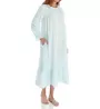 La Cera 100% Cotton Woven Crochet Long Sleeve Robe 1250R