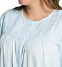 La Cera Plus 100% Cotton Woven Crochet Long Sleeve Robe 1250RX - Image 3