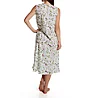 La Cera 100% Cotton Woven Sleeveless Nightgown 1277G - Image 2