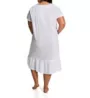 La Cera Plus 100% Cotton Woven S/L Gown with Pockets 1282GX - Image 2