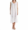 La Cera 100% Cotton Woven Sleeveless Nightgown 1283G - Image 1