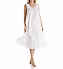 La Cera 100% Cotton Woven Sleeveless Nightgown 1283G