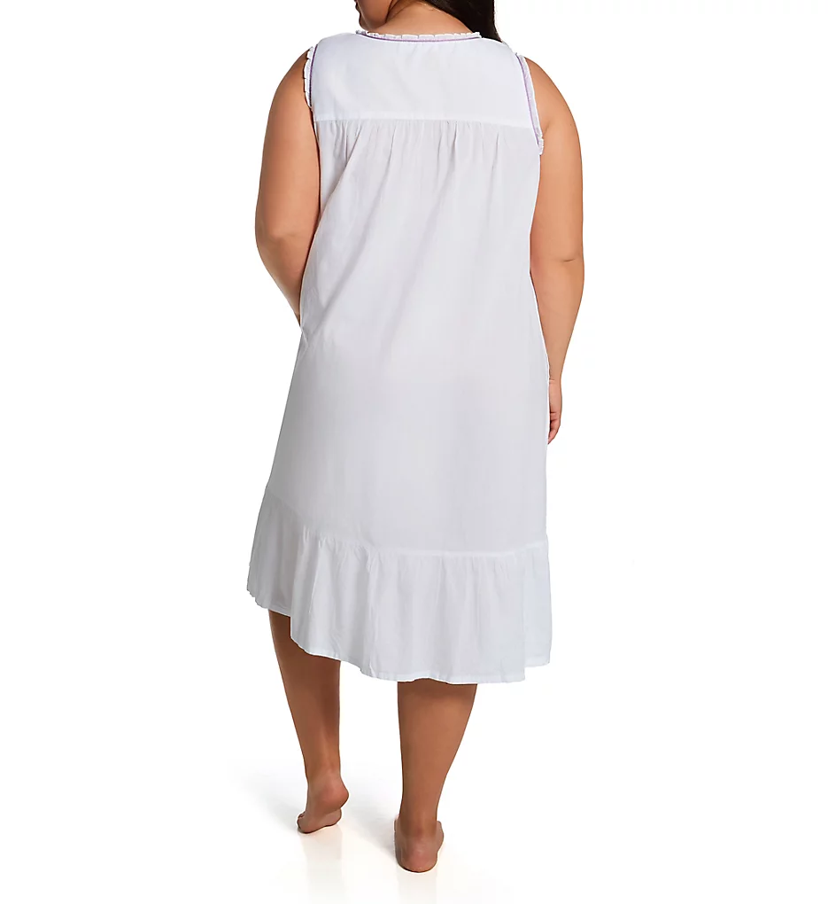 Plus 100% Cotton Woven Sleeveless Nightgown