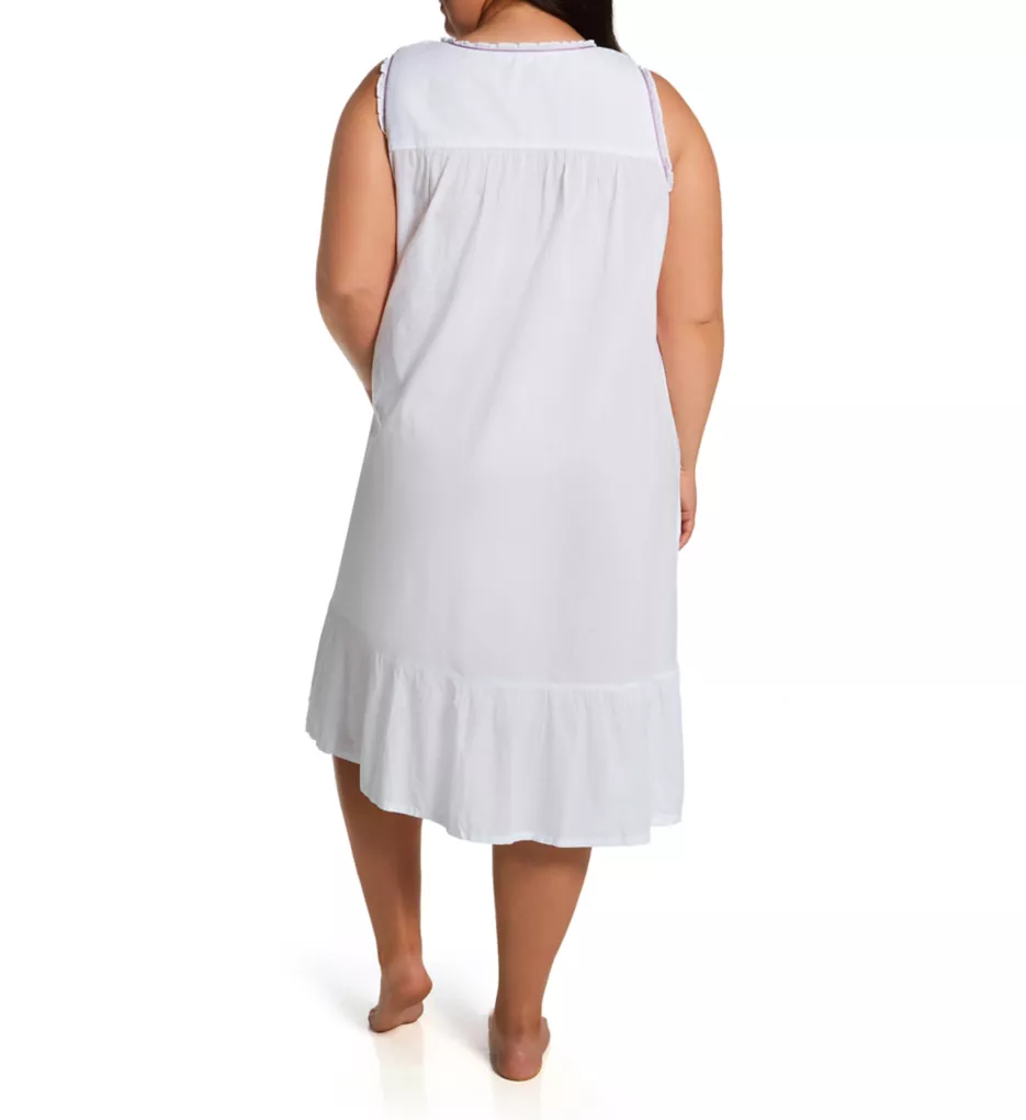 La Cera Plus 100% Cotton Woven Sleeveless Nightgown 1283GX - Image 2