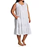 La Cera Plus 100% Cotton Woven Sleeveless Nightgown 1283GX - Image 1