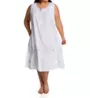 La Cera Plus 100% Cotton Woven Sleeveless Nightgown 1283GX