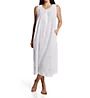 La Cera 100% Cotton Woven Sleeveless Long Nightgown 1286G - Image 1