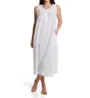 La Cera 100% Cotton Woven Sleeveless Long Nightgown 1286G - Image 1