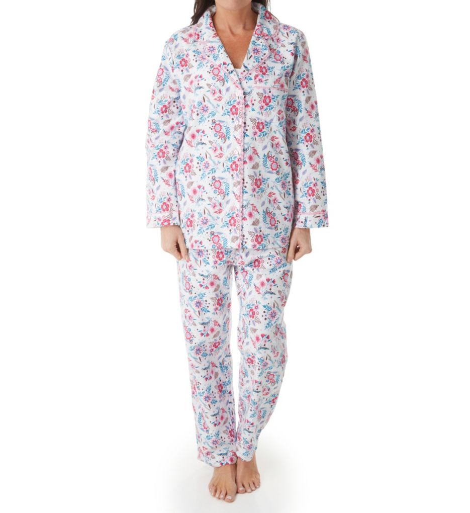 100% Cotton Long Sleeve Flannel PJ Set-fs