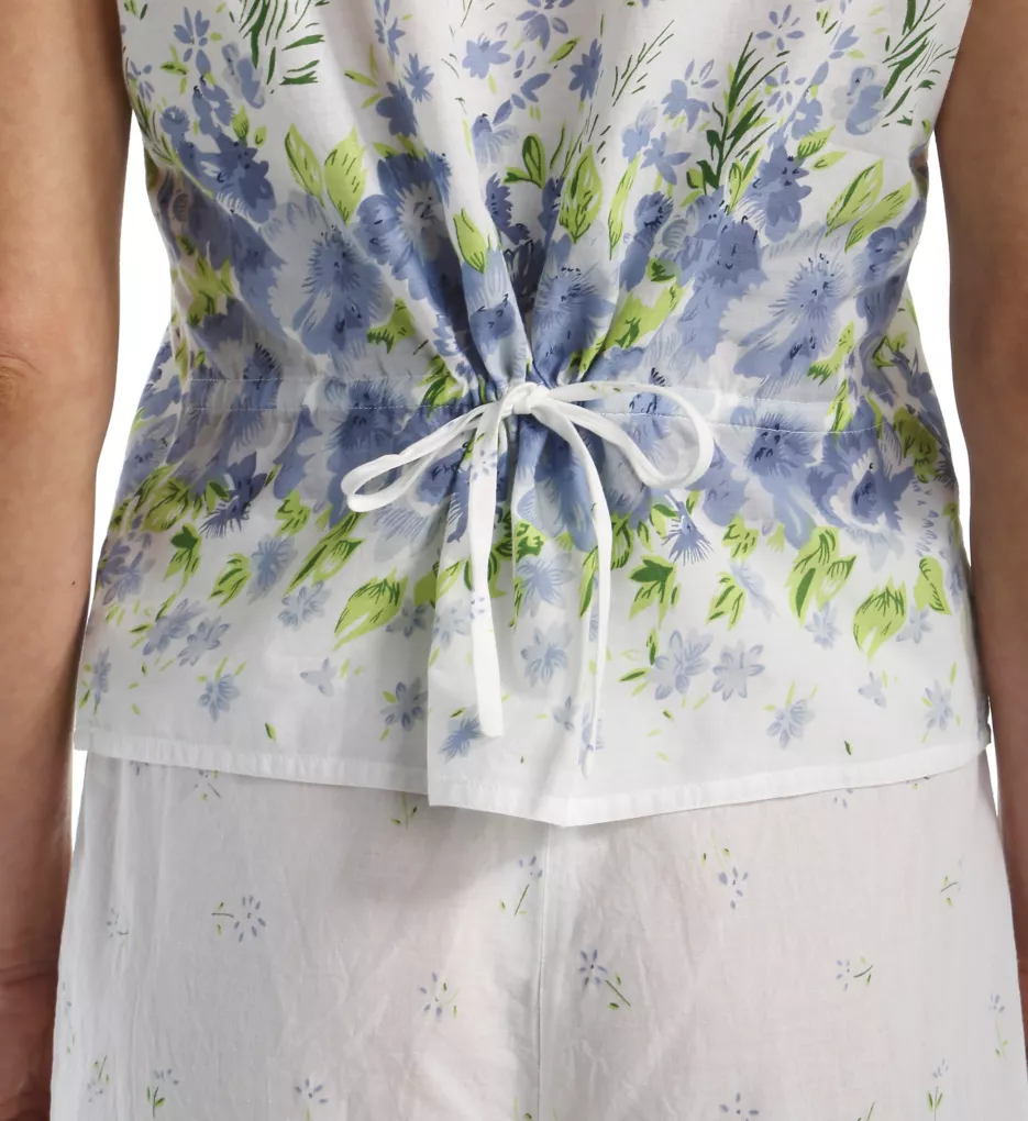 La Cera 100% Cotton Woven Sleeveless Printed Pajama Set 1487-2 - Image 3