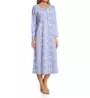 La Cera Cotton Knit Long Sleeve Nightgown 1530 - Image 1