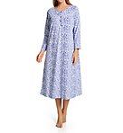 Cotton Knit Long Sleeve Nightgown