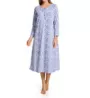 La Cera Cotton Knit Long Sleeve Nightgown 1530