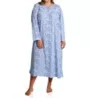 La Cera Plus Cotton Knit Long Sleeve Nightgown 1530X - Image 1