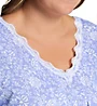 La Cera Plus Cotton Knit Short Sleeve Sleepshirt 1536CX - Image 4