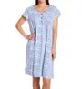 La Cera Cotton Knit Short Sleeve Sleepshirt 1555C