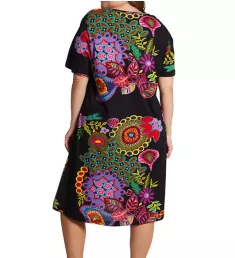 Plus 100% Cotton Bold Knit Lounge Dress