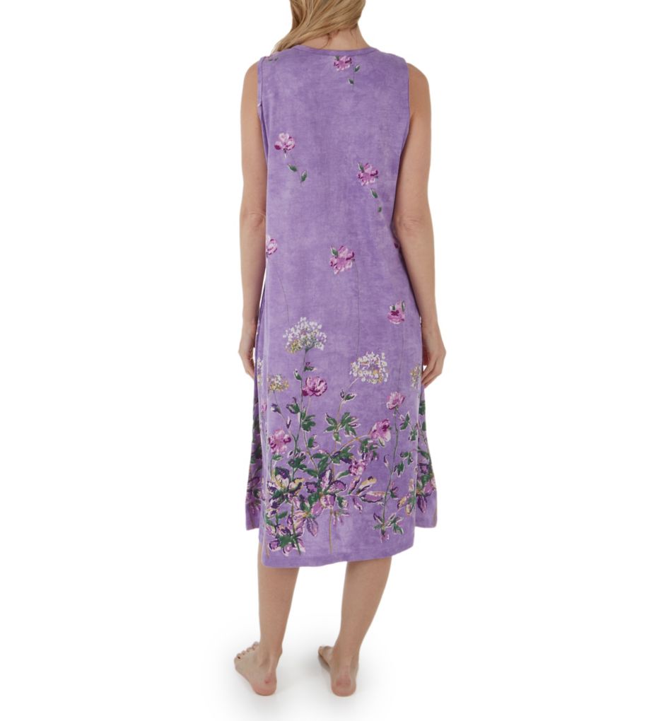 100% Cotton Lavender Garden Knit Dress-bs