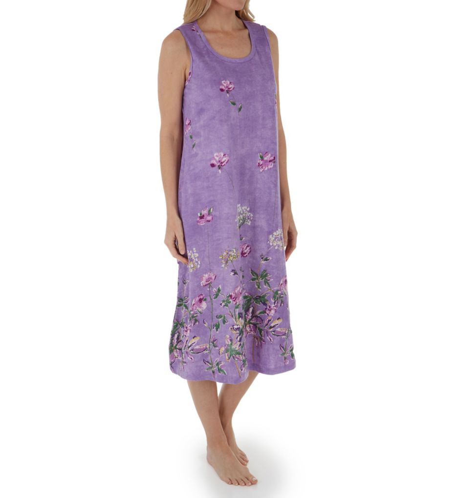 100% Cotton Lavender Garden Knit Dress-gs