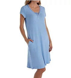 Comfort Short Gown Blue S
