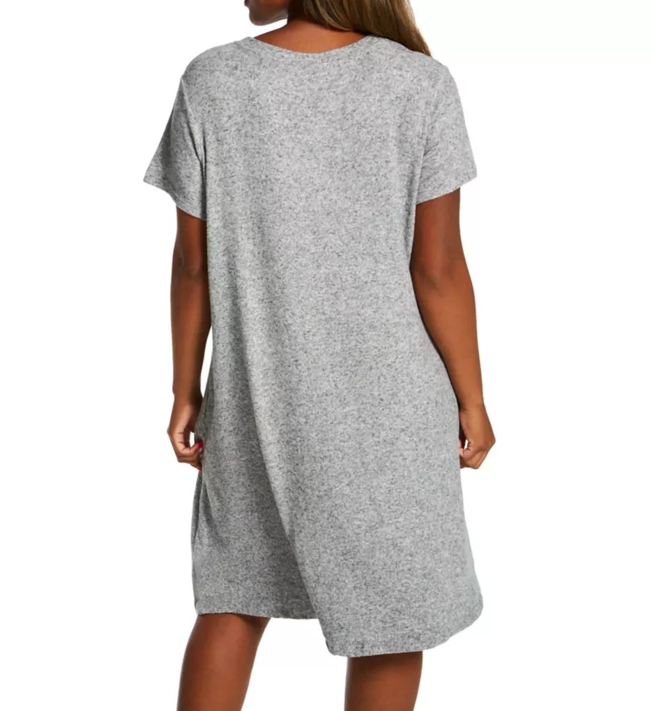 Plus Comfort Short Gown Grey 1X