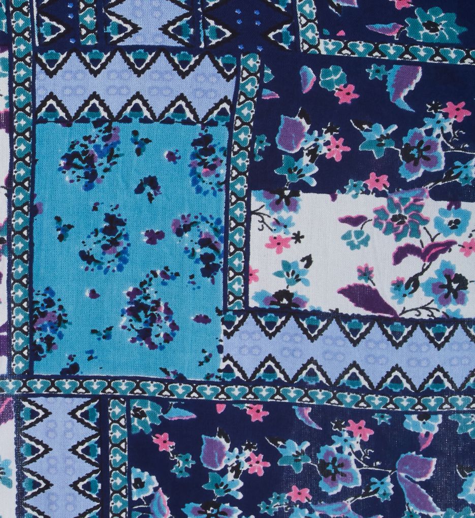 La Cera Button Front Sleeveless Lounge Dress with Pockets 2746B - Image 3