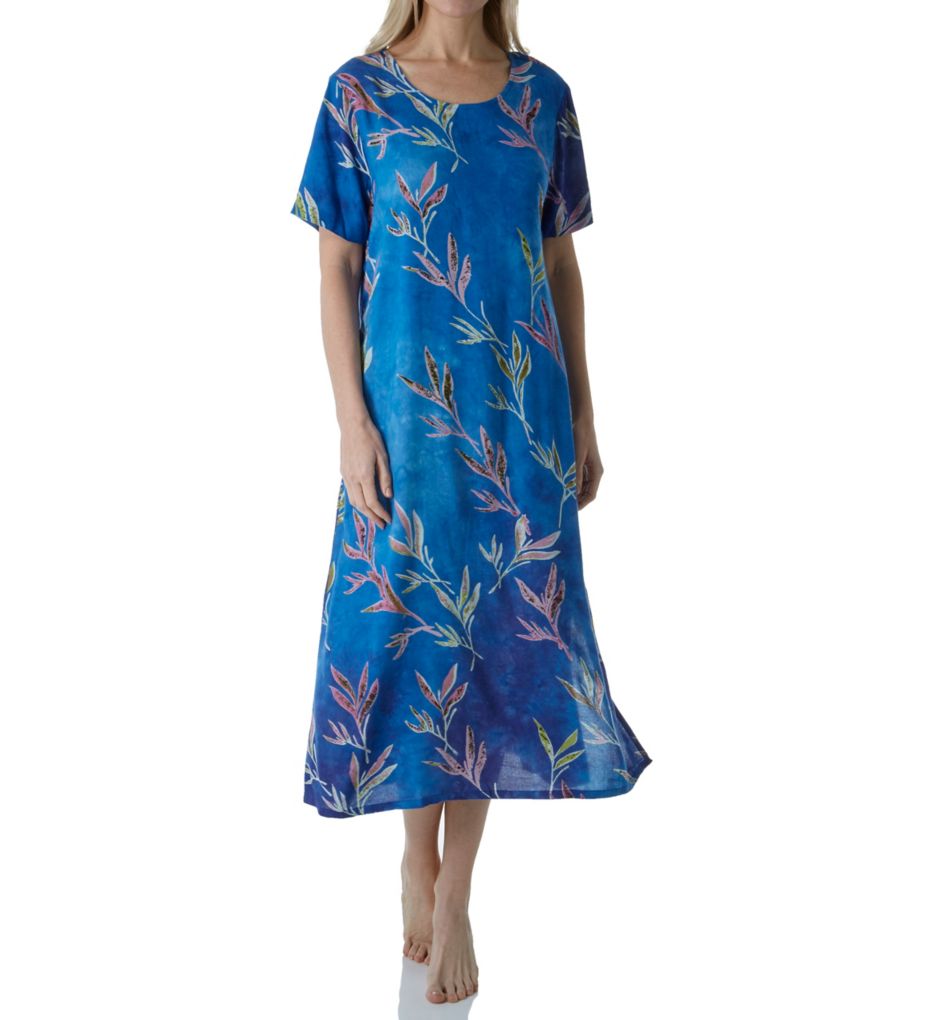 La Cera Floral Printed Lounge Dress 2767 - Image 1