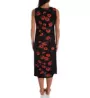 La Cera Sleeveless Rayon Floral Lounge Dress 2771 - Image 2