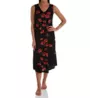 La Cera Sleeveless Rayon Floral Lounge Dress 2771 - Image 1