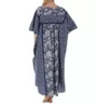 La Cera 100% Cotton Block Pattern Caftan 3004 - Image 2