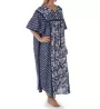 La Cera 100% Cotton Block Pattern Caftan 3004