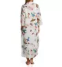 La Cera 100% Cotton Voile Lined Hummingbird Print Caftan 3055 - Image 2