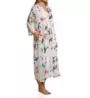 La Cera 100% Cotton Voile Lined Hummingbird Print Caftan 3055 - Image 1