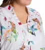 La Cera Plus 100% Cotton Voile Lined Hummingbird Caftan 3055X - Image 4