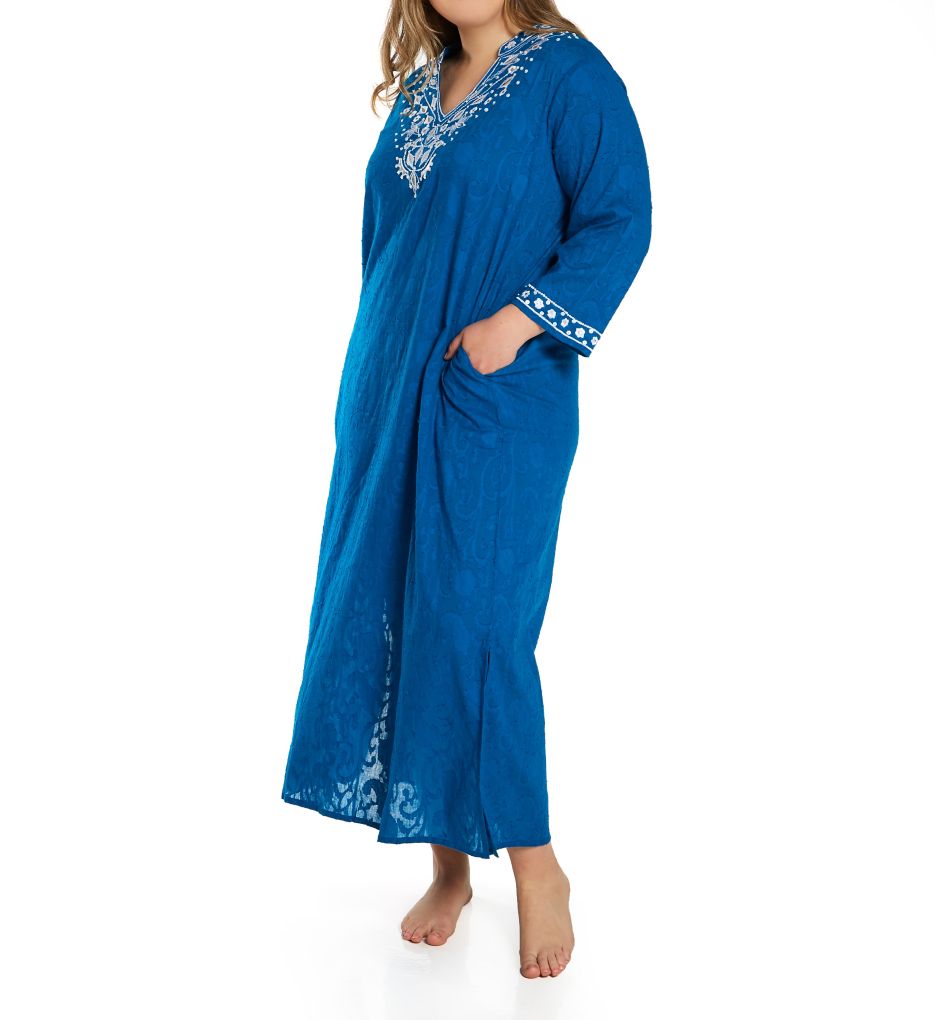 100% Cotton Hand Embroidered Caftan-cs5