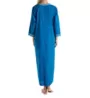 La Cera 100% Cotton Woven Embroidered Jacquard Caftan 3117 - Image 2