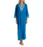 La Cera 100% Cotton Woven Embroidered Jacquard Caftan 3117 - Image 1