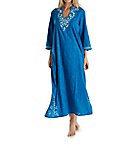 100% Cotton Woven Embroidered Jacquard Caftan